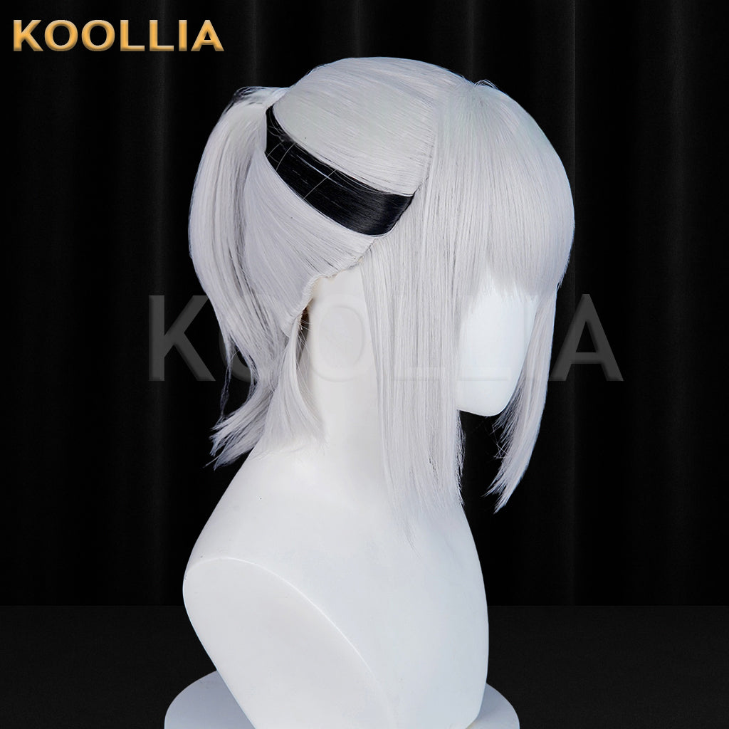 Delta Force Mai Xiaowen/Hackclaw Short Silver-white Hair Basic Wig
