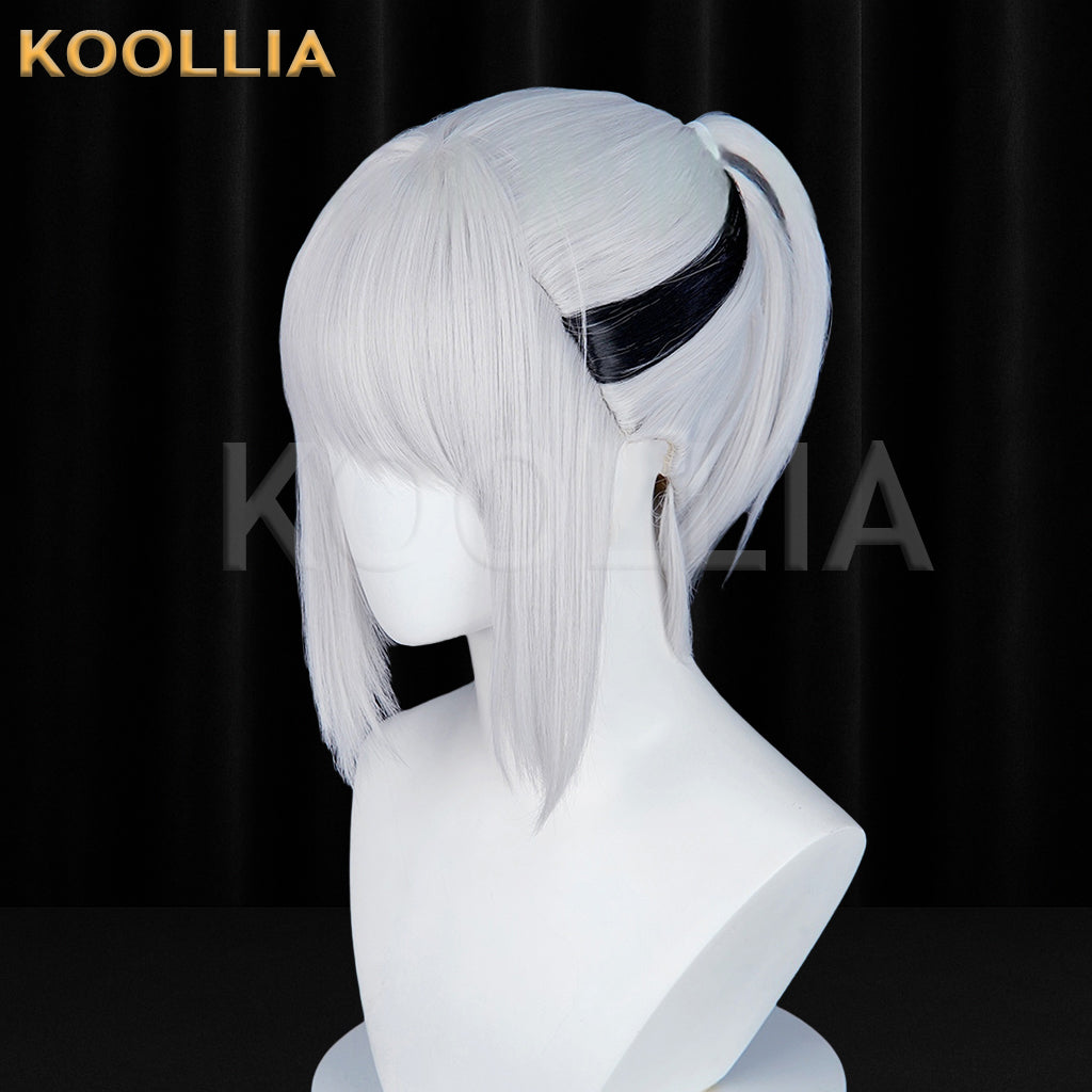 Delta Force Mai Xiaowen/Hackclaw Short Silver-white Hair Basic Wig