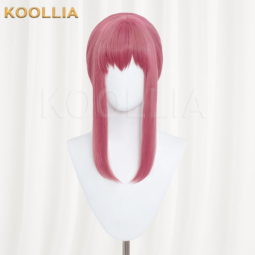 Chainsaw Man Makima Langes rosa Haar Basic Perücke