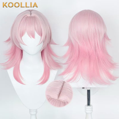 Honkai: Star Rail March 7 Long Pink Hair Basic Wig