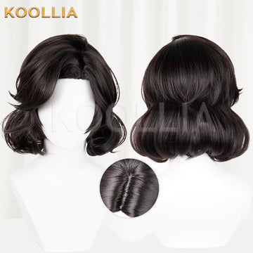 IdentityV Female Dancer Margaretha Kroto(Swan) Short Black Brown Hair Basic Wig - KOOLLIA
