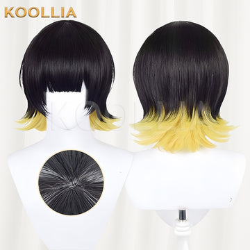 Blue Lock Bachira Meguru Short Mix Hair Basic Wig - KOOLLIA