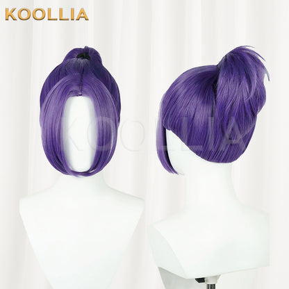 Blue Lock Mikage Reo Kurze lila Haare Basic Perücke