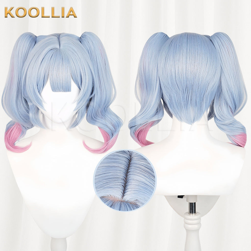Virtual Singer Hatsune Miku Rabbit Hole Long Blue Pink Hair Basic wig