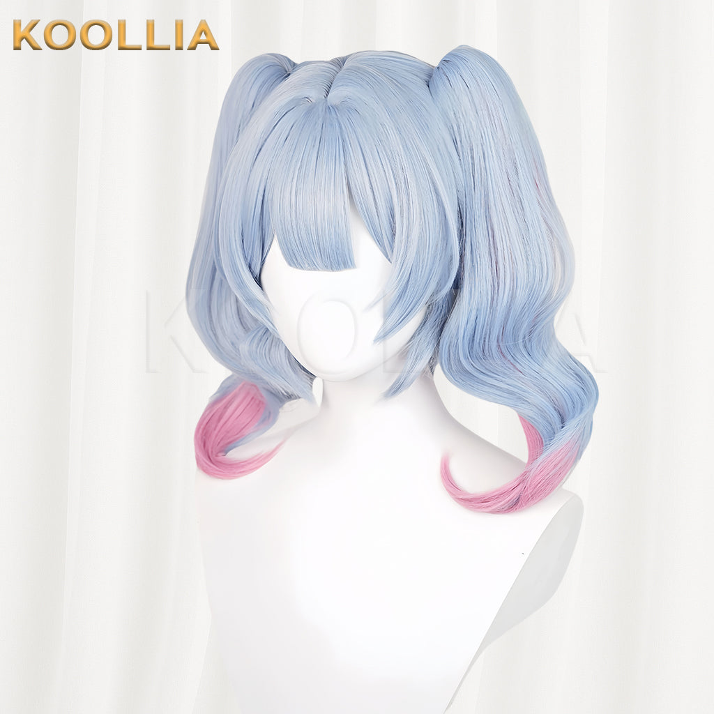 Virtual Singer Hatsune Miku Rabbit Hole Long Blue Pink Hair Basic wig