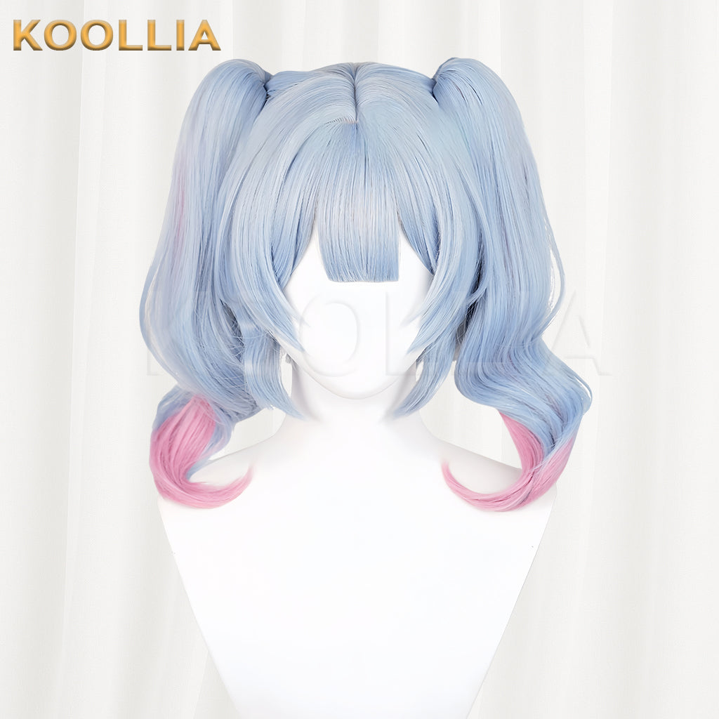 Virtual Singer Hatsune Miku Rabbit Hole Long Blue Pink Hair Basic wig