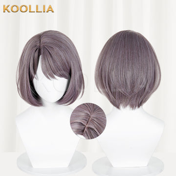 Milk from NIKKE The Goddess of Victory Short Grey Hair Basic Wig Multi-angle Display by koollia