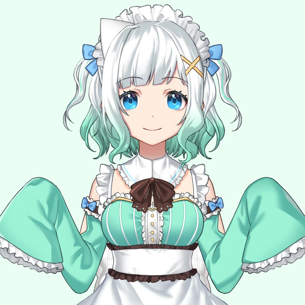 Maid mint style wig