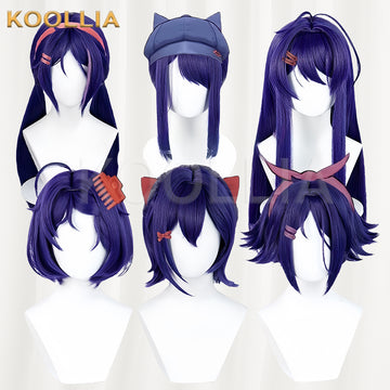 Miside Mita Long/Short Purple Hair Basic Wig - KOOLLIA