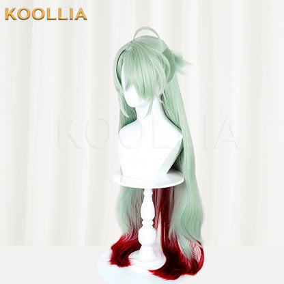 Arknights Mitm Long Green Red Hair Basic Wig