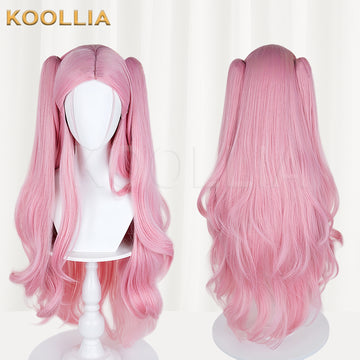 Alien Stage 3rd Anniversary – Bunny Café Series Mizi Long Pink Hair Basic Wig Multi-angle Display by koollia