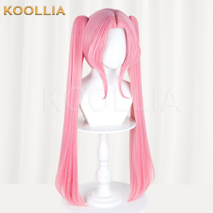 Alien Stage Mizi Solid Smoke Pink Detachable Twin Tails Basic Wig