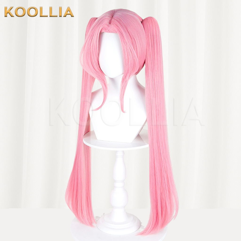 Alien Stage Mizi Solid Smoke Pink Detachable Twin Tails Basic Wig