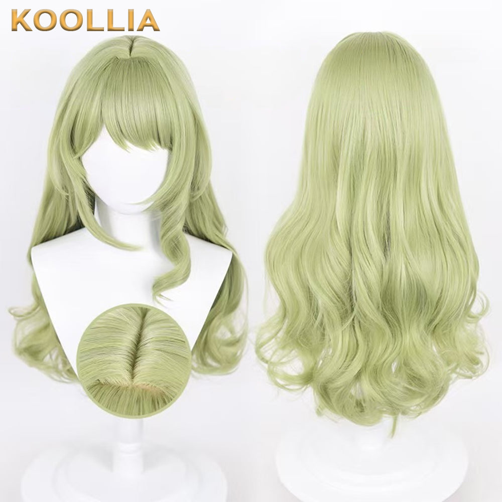 Honkai Impact 3 Mobius Long Green Hair Basic Wig