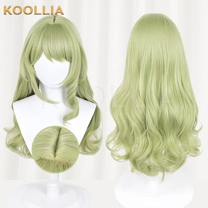 Honkai Impact 3 Mobius Long Green Hair Basic Wig