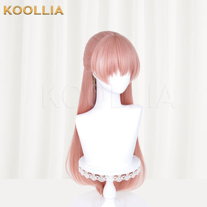 Love is Hard for Otaku Momose Narumi Long Pink Hair Basic Wig