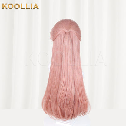 Love is Hard for Otaku Momose Narumi Long Pink Hair Basic Wig