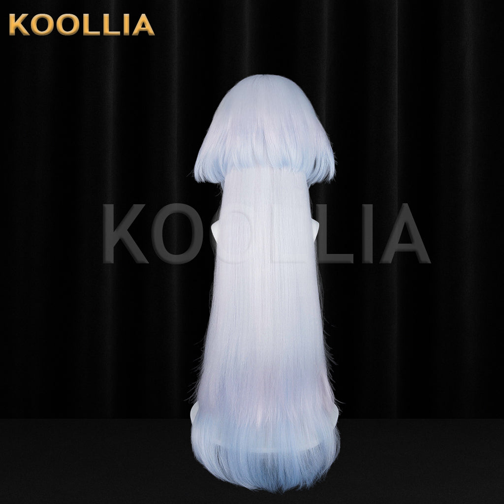 Wuthering Waves Morning Long Blue White Hair Basic Wig