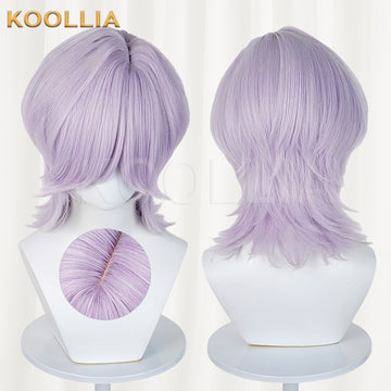 KPop Demon Hunters The Saja Boys Mystery Short Purple Hair Basic Wig - KOOLLIA