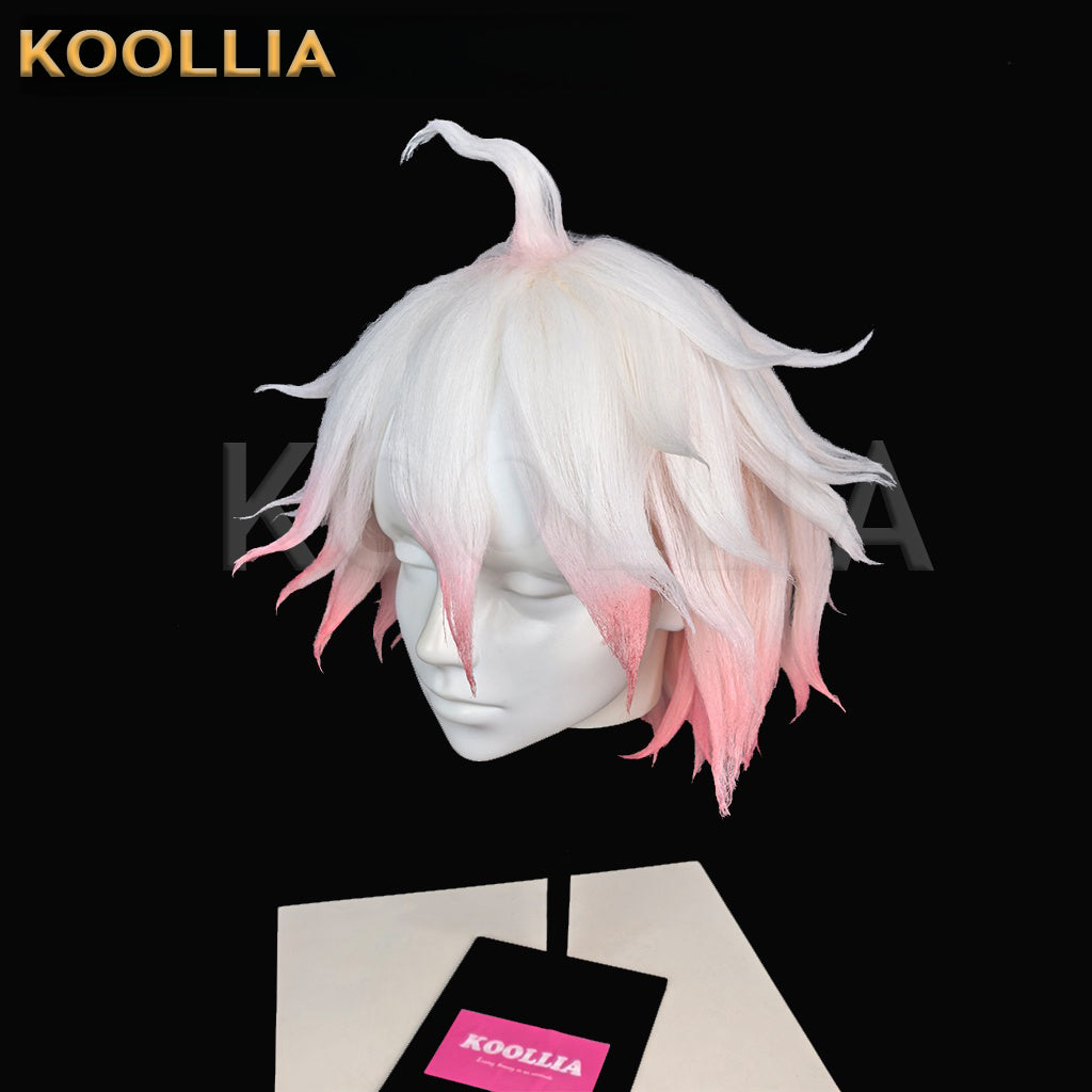 Danganronpa Nagito Komaeda Short White Hair Styled Basic Wig