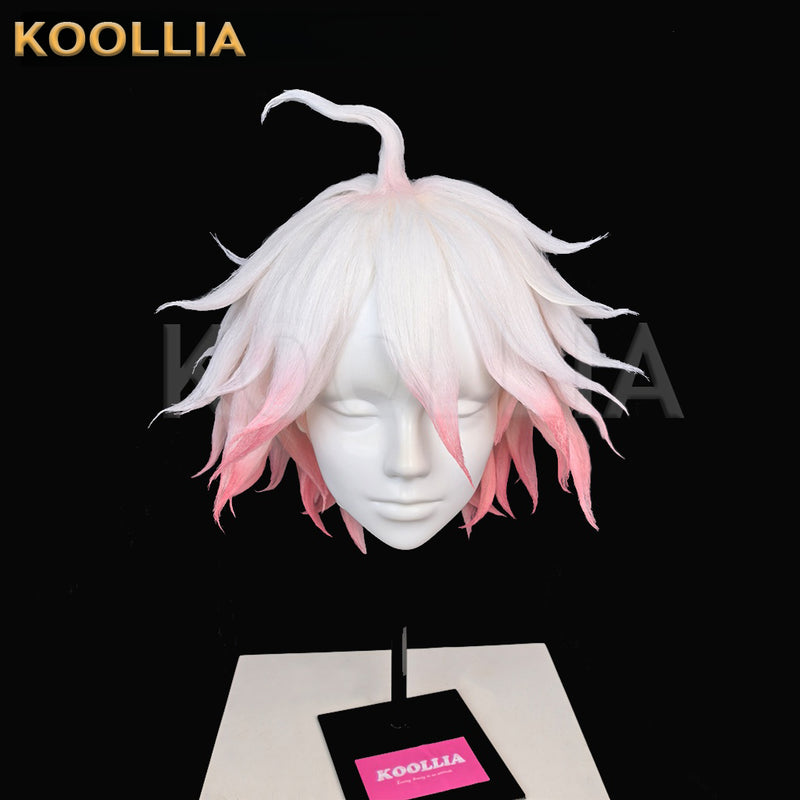 Danganronpa Nagito Komaeda Short White Hair Styled Basic Wig