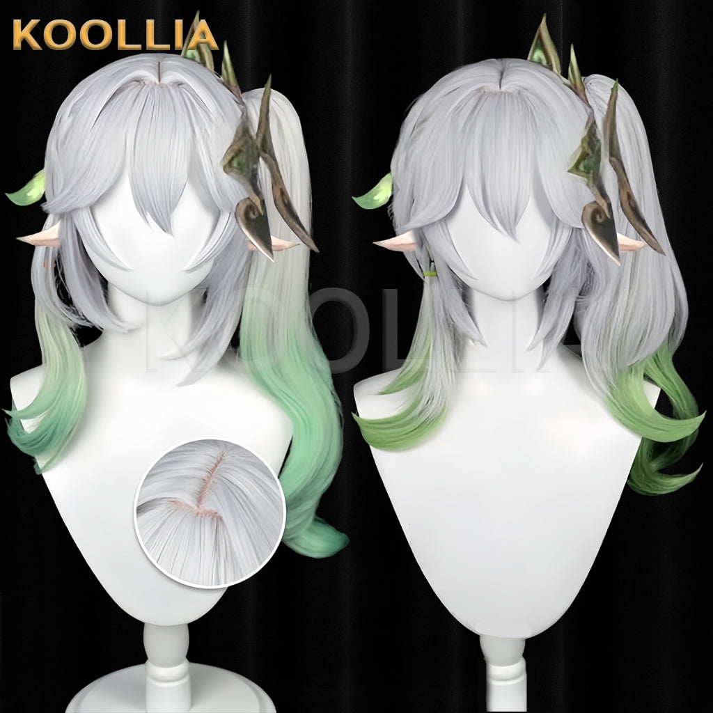 Genshin Impact Nahida Long White Hair Basic Wig