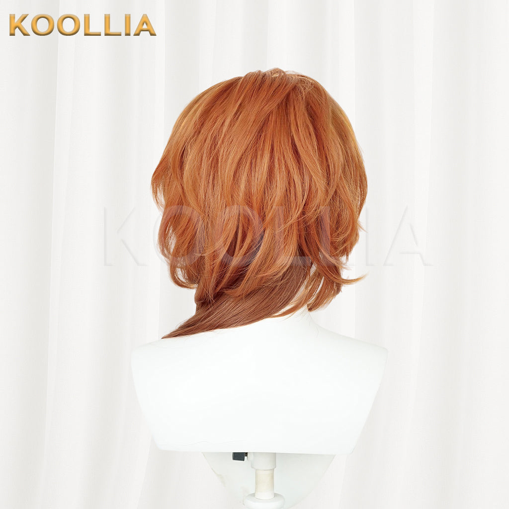 Bungo Stray Dogs Nakahara Chuuya Long Orange Hair Basic Wig