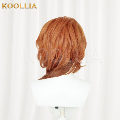 Bungo Stray Dogs Nakahara Chuuya Long Orange Hair Basic Wig