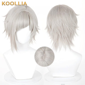 Bungo Stray Dogs Nakajima Atsushi Short Silver Hair Basic Wig - KOOLLIA