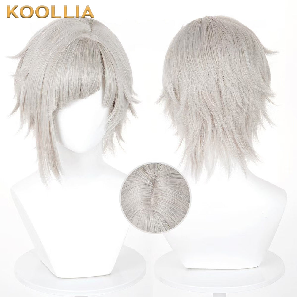 Bungo Stray Dogs Nakajima Atsushi Short Silver Hair Basic Wig