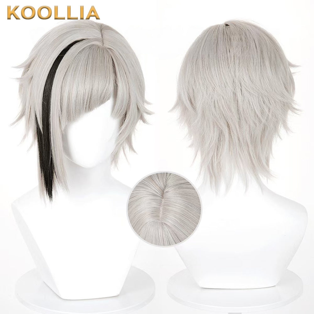 Bungo Stray Dogs Nakajima Atsushi Short Silver Hair Basic Wig