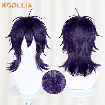 JoJo's Bizarre Adventure Narancia Ghirga Short Purple Hair Basic Wig