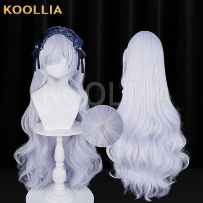 Magical Girl Witch Trials Natsume Anan Long Sliver White Hair Basic Wig