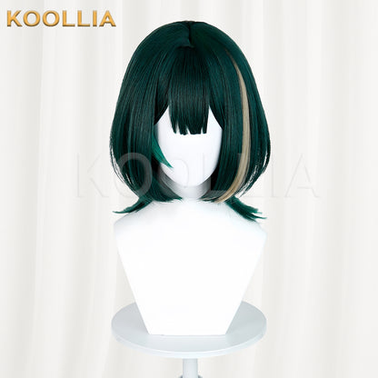Genshin Impact Nefer Short Green Hair Basic Wig