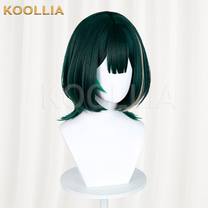 Genshin Impact Nefer Short Green Hair Basic Wig