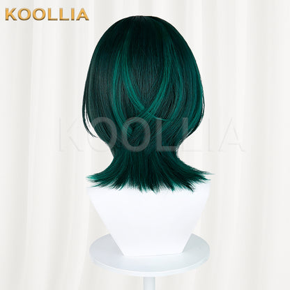 Genshin Impact Nefer Short Green Hair Basic Wig
