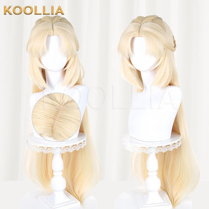 Genshin Impact Nicole Reeyn Long Blonde Hair Basic Wig