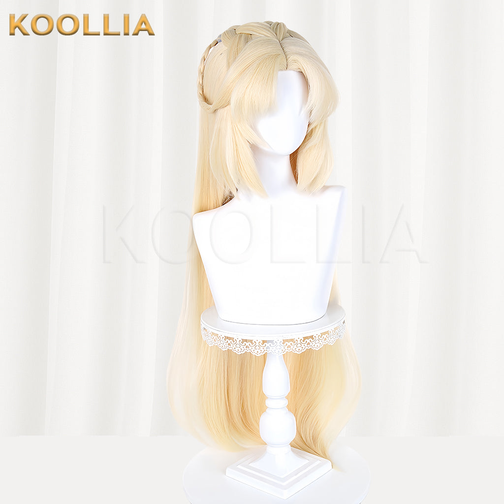 Genshin Impact Nicole Reeyn Long Blonde Hair Basic Wig