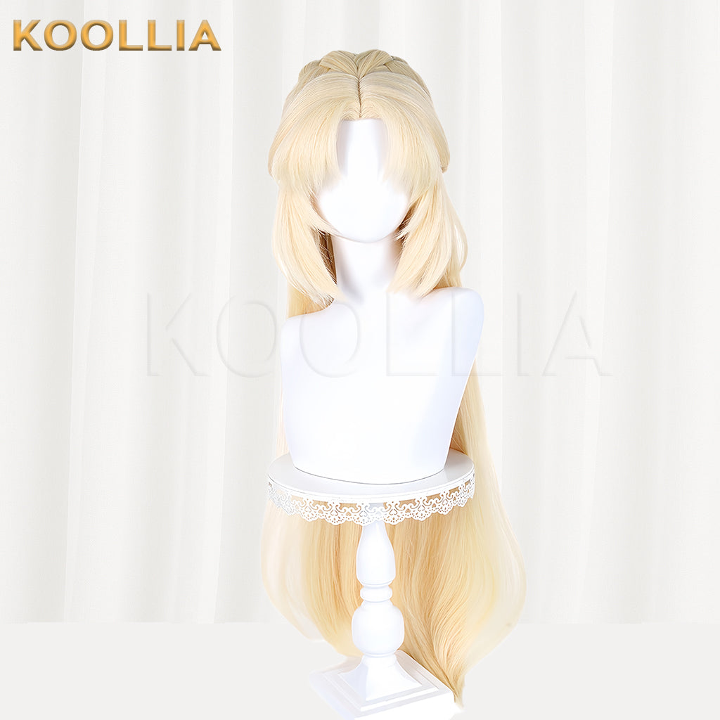 Genshin Impact Nicole Reeyn Long Blonde Hair Basic Wig