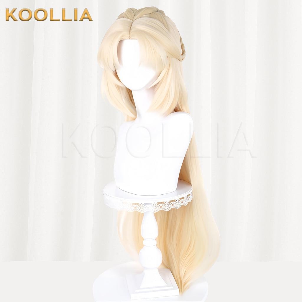 Genshin Impact Nicole Reeyn Long Blonde Hair Basic Wig