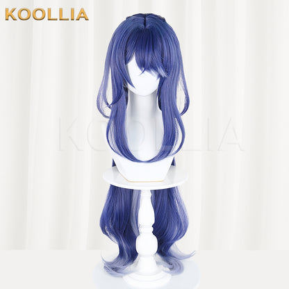 Genshin Impact Nod-Krai Long Bule Hair Basic Wig