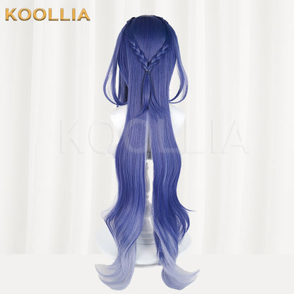 Genshin Impact Nod-Krai Long Bule Hair Basic Wig