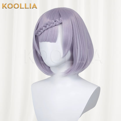 Genshin Impact Noelle Short Purple Hair Basic Wig