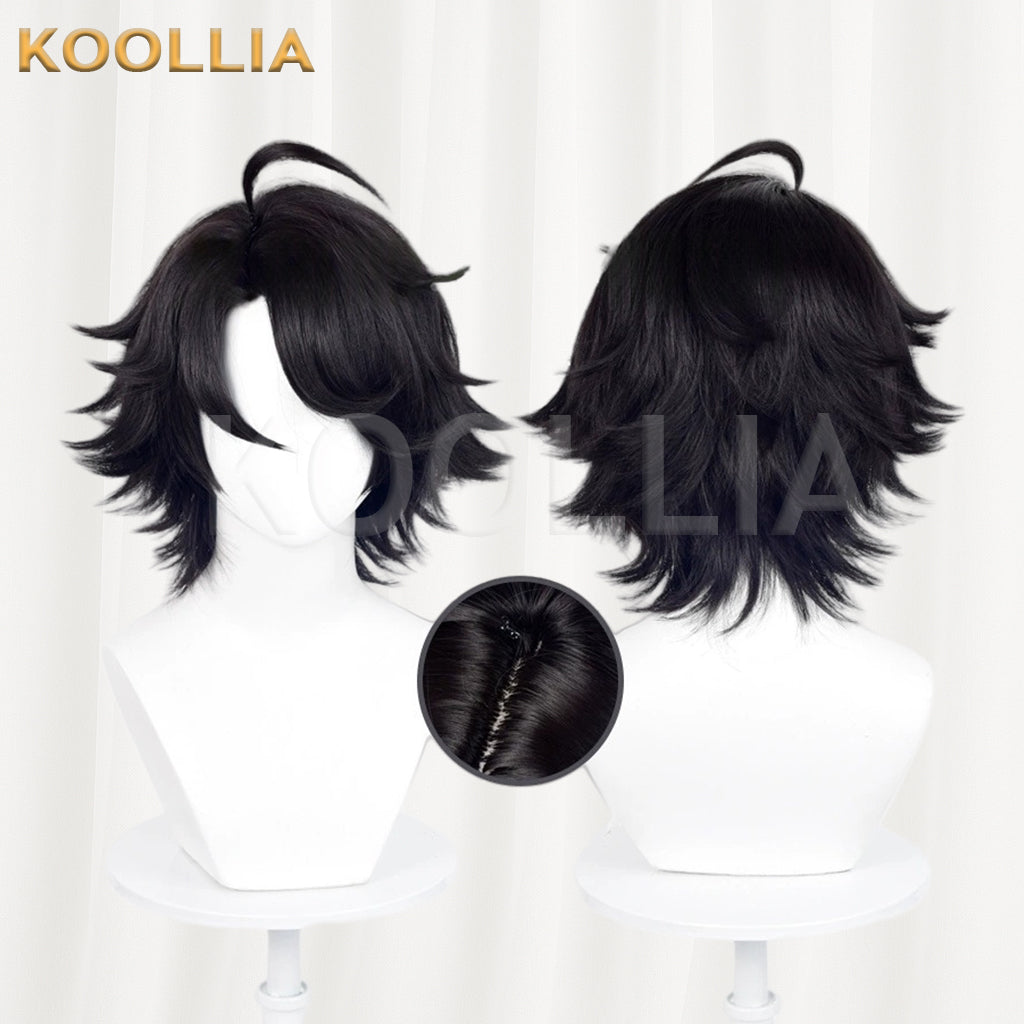 Identity Ⅴ Norton Campbell Short Black Hair Basic Wig