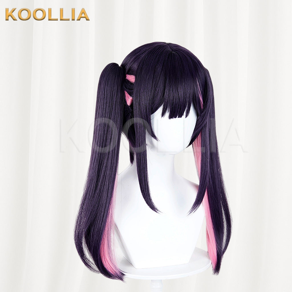 Chrono Kaguya Noyi Junzawa Long Purple Pink Hair Basic Wig