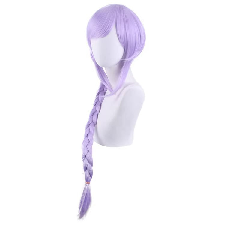 Genshin Impact Qiqi Long Purple Hair Basic Wig