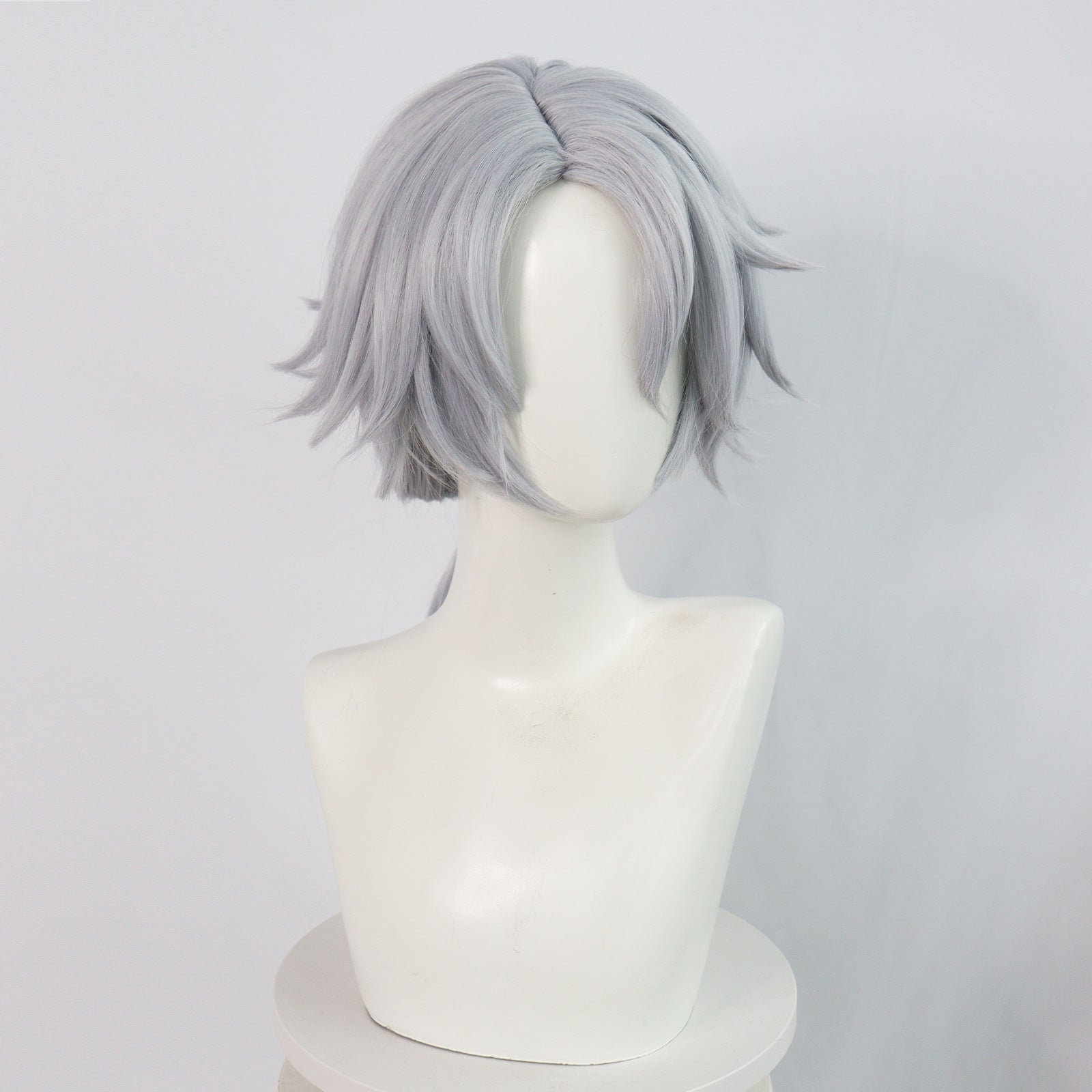 IdentityV Gatto Short White Grey Hair Basic Wig