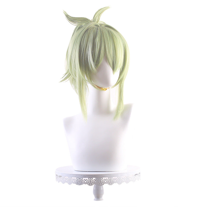 Genshn Impact Kuki Short Green Hair Basic Wig