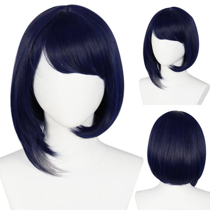 Genshin Impact Kujou Sara Kurze dunkelblaue Haare Basic Perücke