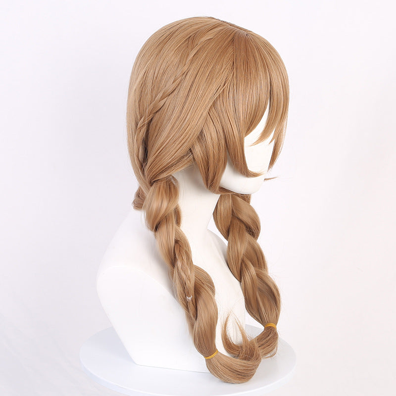 Genshin Impact Lisa Minci Long Golden Hair Basic Wig